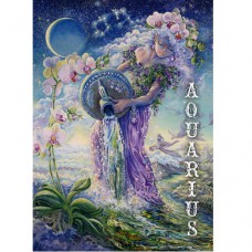 JOSEPHINE WALL GREETING CARD ZODIAC AQUARIUS